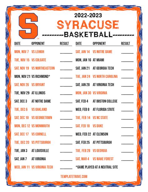 Unveiling the Syracuse Basketball Schedule: Uncover Hidden Gems and Strategic Insights