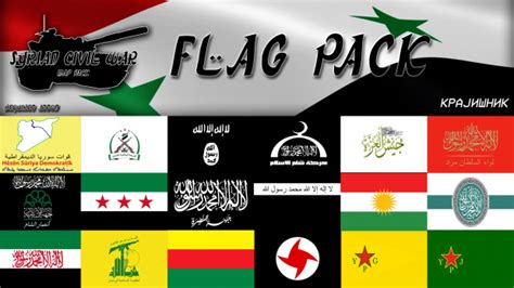 syrian civil war groups flags