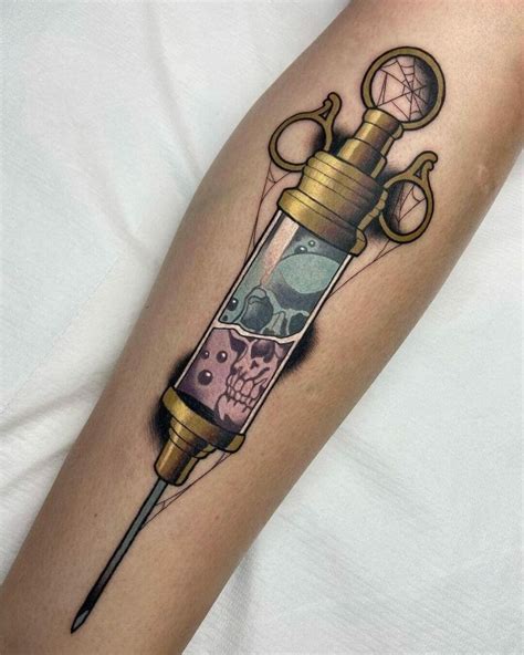 Cool Syringe Tattoo Designs Ideas