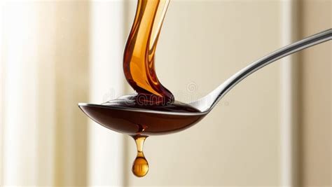Syrup Dripping From Spoon