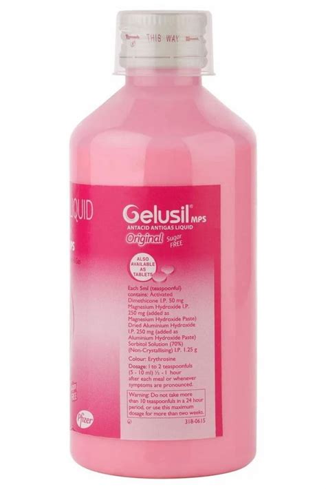 Syrup Gelusil Dose