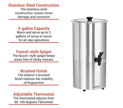 Syrup Warmer Server