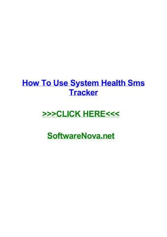 system health sms tracker login
