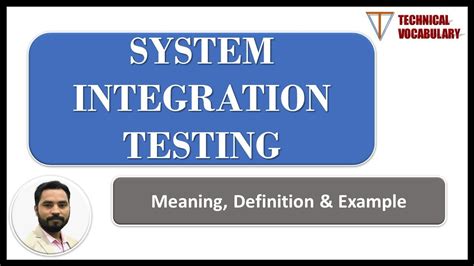 system integration testing definition