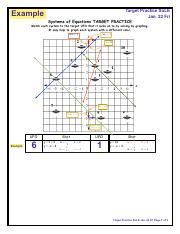 system of equations target practice