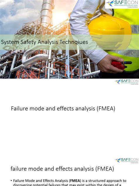 system safety analysis techniques