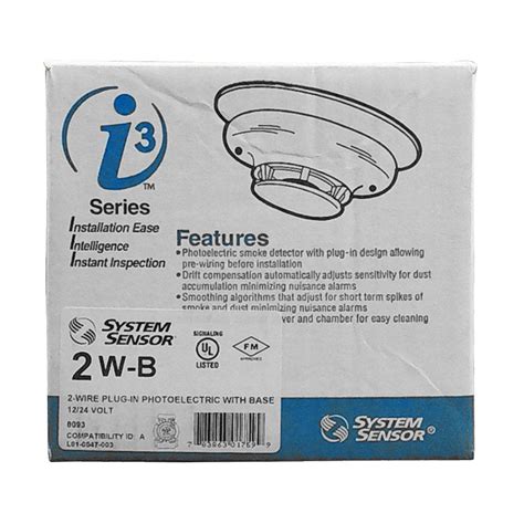System Sensor 2WB Photoelectric Smoke Detector eBay