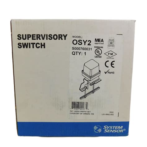 System Sensor OSY2 Gate Valve Supervisory Switch
