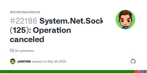 System.net.sockets.socketexception (125) Operation Canceled