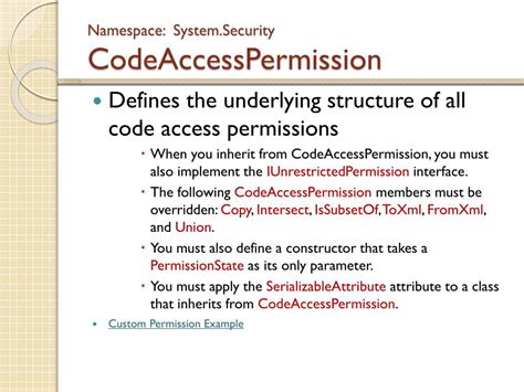 System.security.code Access Permission