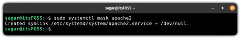 systemctl mask command