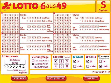 systemschein lotto 6 aus 49