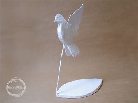 szablon gołębia z papieru
