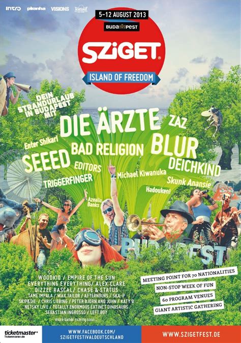 sziget lineup 2013