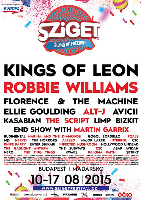 sziget lineup 2015