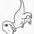 t rex coloring page easy