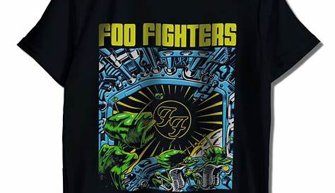 Foo Fighters T-Shirt Foo Fighters Tshirt Merch (Black) – Metal Band T
