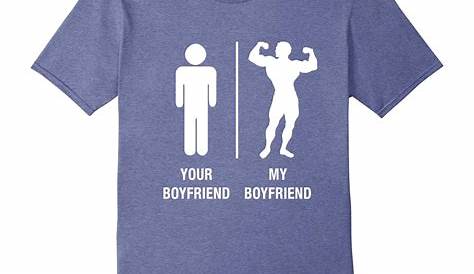 Awesome Boyfriend Light T-Shirt by HomewiseShopper | Boyfriend t shirt