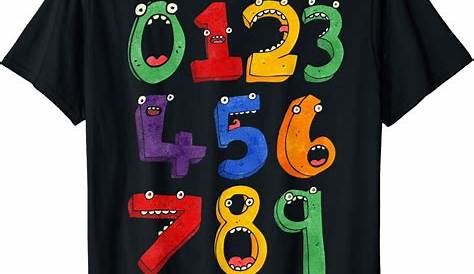 T Shirts With Numbers On Them