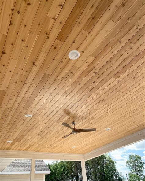 t&g cedar ceiling