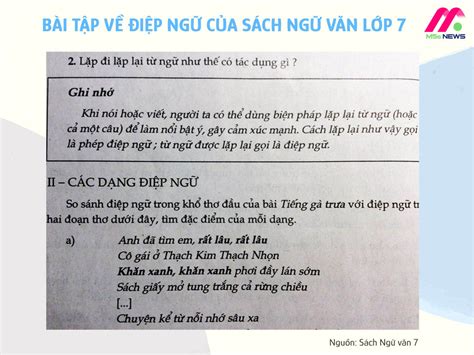 tác dụng biện pháp điệp ngữ