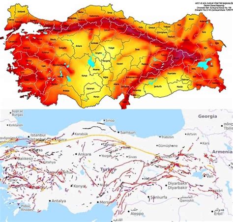 türkiye'nin fay hattı haritası