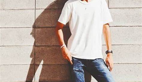 Tシャツ ジーンズ 髪型 メンズ サックスブルー シャツ コーデ特集！上品で爽やかな着こなし&おすすめのアイテムを紹介 ファッションメディア OTOKOMAE 男前研究所