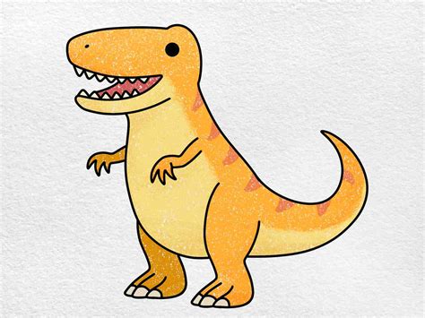 T Rex Cartoon Drawing