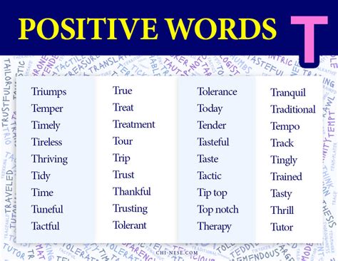 7 Top T Words
