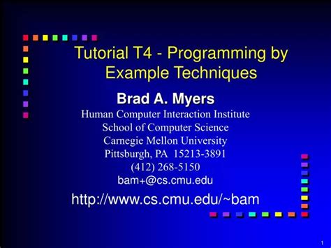PPT Tutorial T4 Programming by Example Techniques PowerPoint