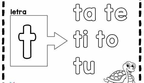 Sílabas con t - ta, te, ti, to, tu. Hojas de trabajo. Spanish syllables