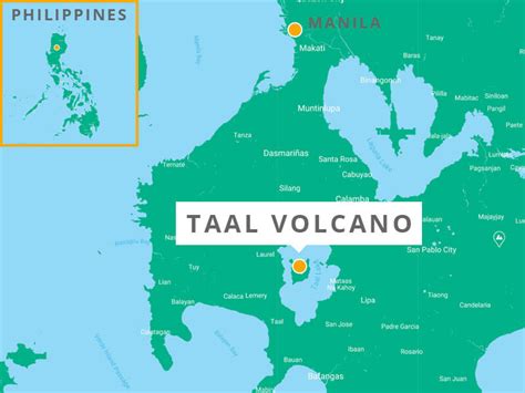 taal volcano philippines map