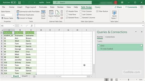 Tab File Excel