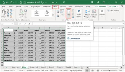 Tab Filter Excel