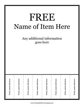 Tab Flyers Printable For Feee