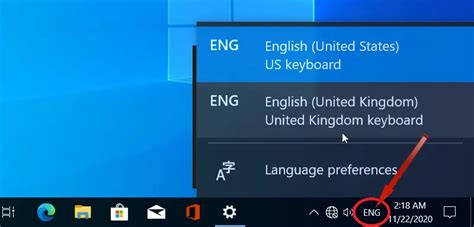 Tab Keyboard Language Change