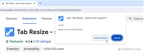 Tab Resize Split Screen Chrome Extension