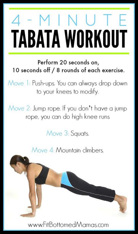 tabata 4 minutes workout