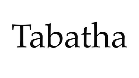 tabatha pronunciation