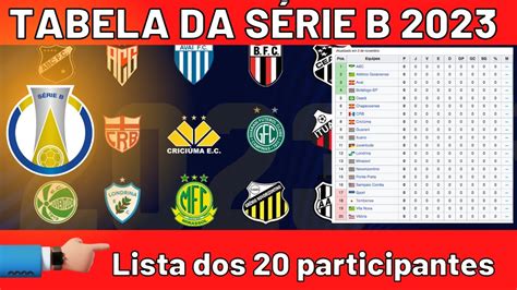 tabela campeonato brasileiro 2023 serie b