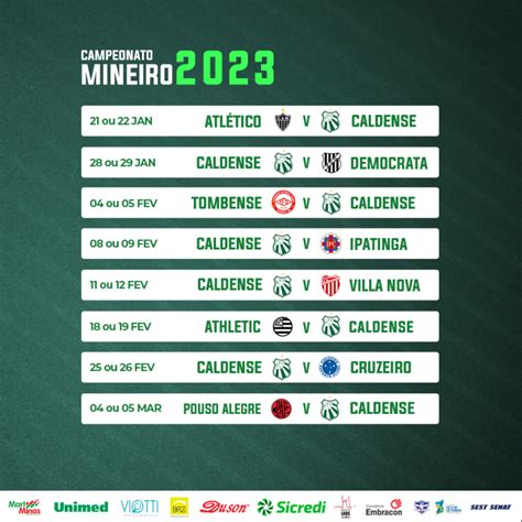 tabela do campeonato mineiro 2023 jogos