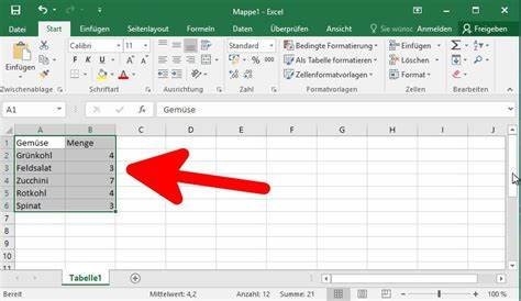 Tabellen erstellen – Excel-Tutorial