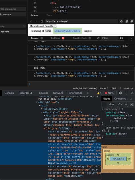 Tabindex React Component