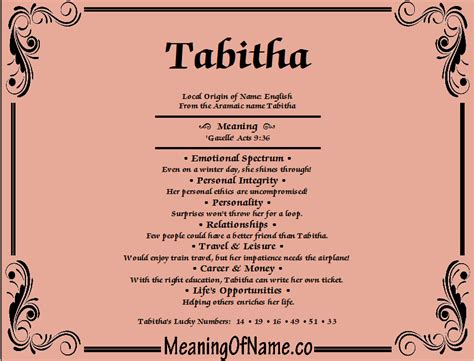tabitha meaning in hebrew