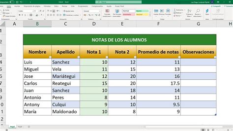 Tabla En Excel 