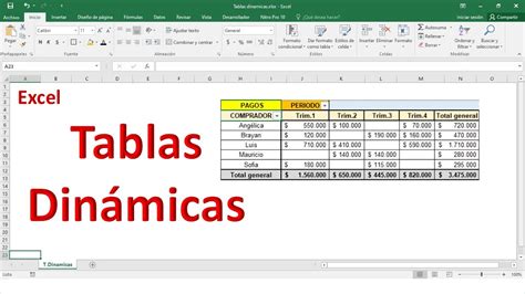 Tablas Dinamicas Tutorial