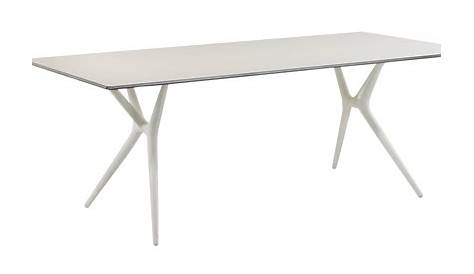 Spoon Foldable table 140 x 70 cm Black / Black feet by