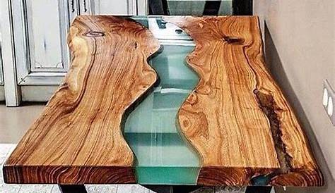 Earth Table une table en résine et bois de 50000 ans
