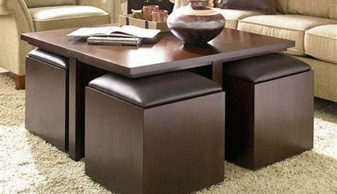 Table Basse Avec Pouffe 6 Poufs Noir Achat Vente