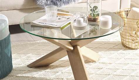 Table Basse Ronde Et Plateau En Verre Pixy Absolument Design